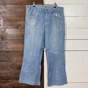 Vintage Levis Jeans Men 36x31 (Fit 34x27) Blue 663 Bell Bottoms Flare 70s Hippie